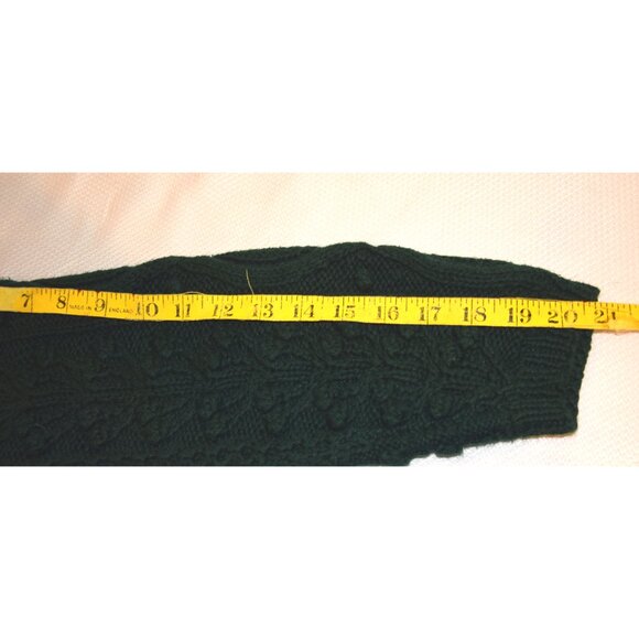 Vintage Express Tricot Hand Knitted Green Sweater size S - Picture 7 of 8